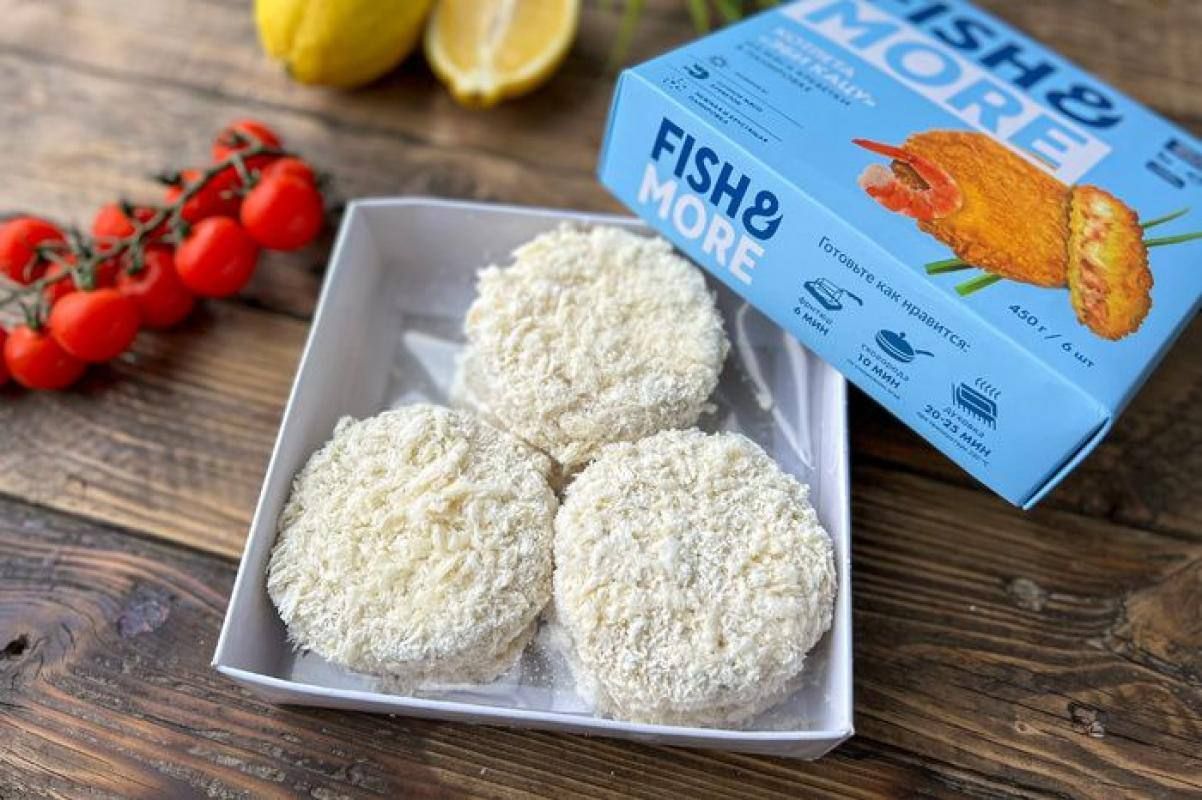 Котлеты из мяса креветок в панировке Fish&More dl734 450гр, 9кг/кор,  Вьетнам купить в Донецке - Сушиман - Продукты оптом