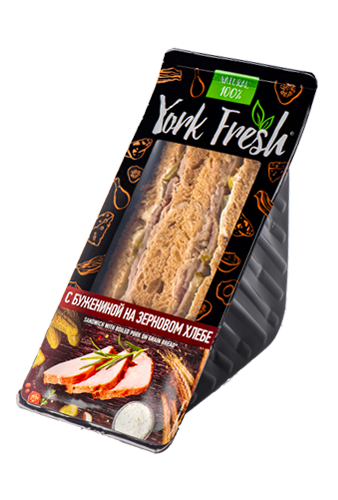 Сэндвич с бужениной и маринованными огурчиками YORK FRESH 150гр, 6шт/кор 838819 купить в Донецке - Сушиман
