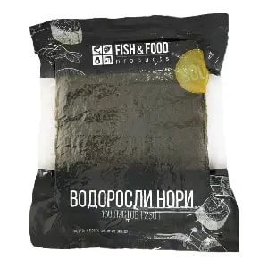 Водоросли Нори Gold Fish&Food 280гр. 100л. 45шт/кор купить в Донецке - Сушиман