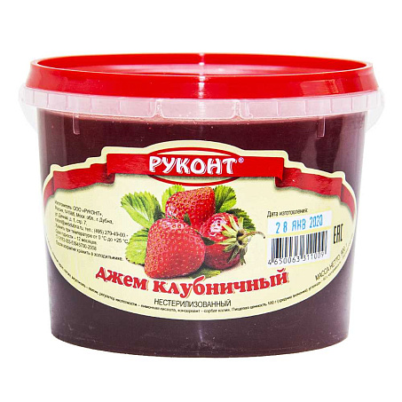Джем клубника 900гр пл/в Руконт Россия 6шт/кор купить в Донецке - Сушиман
