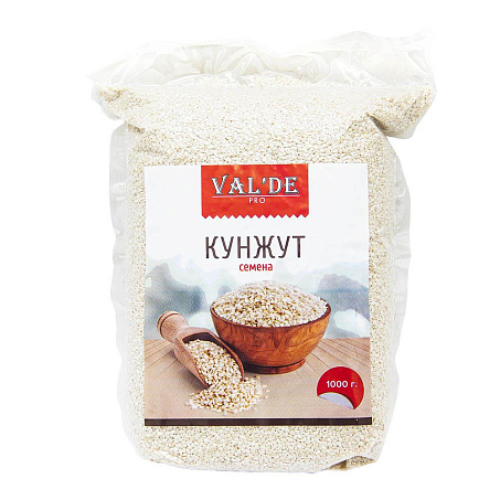 Кунжут белый нежареный 1кг в/у Val`de Pro Россия 14шт/кор купить в Донецке - Сушиман