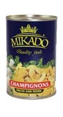 Грибы шампиньоны резаные MIKADO 3100мл/2840гр/1920гр ж/б, 6шт/кор купить в Донецке - Сушиман