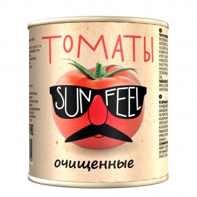 Томаты очищ. в с/с 2650мл/6 ж/б SUNFEEL /Италия купить в Донецке - Сушиман