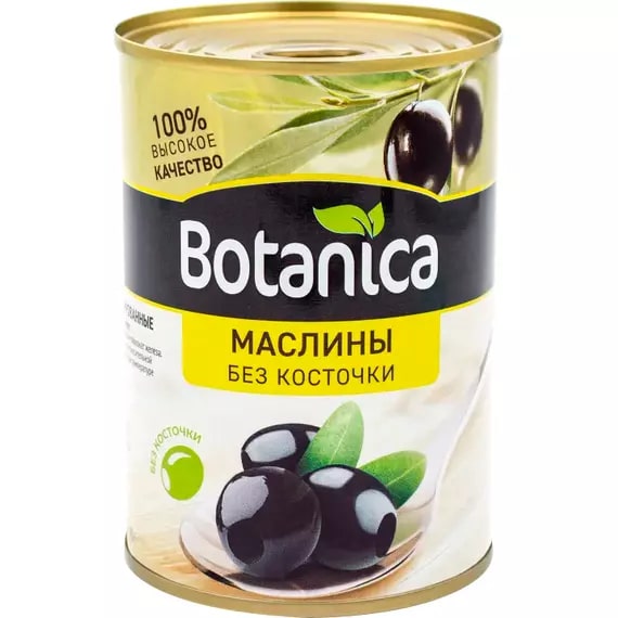Маслины б/к 240/260 4кг/4,25л (осн.пр.2кг) ж/б Botanica™ Alimentos Iberandalus Испания купить в Донецке - Сушиман