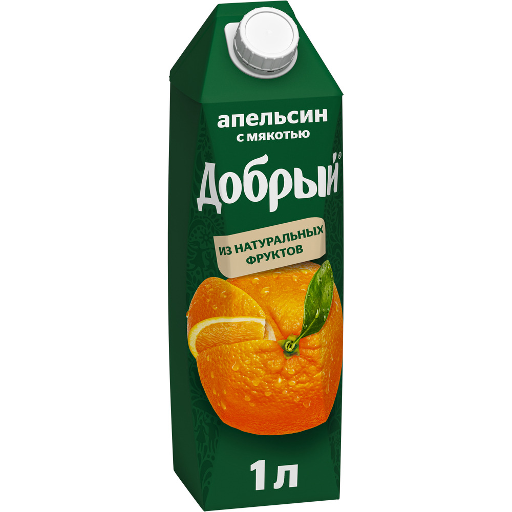 Сок Добрый 1л Апельсин 12шт/уп купить в Донецке - Сушиман
