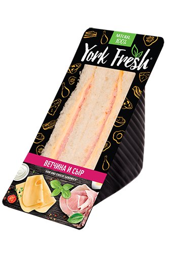 Сэндвич с ветчиной и сыром YORK FRESH 150гр, 24шт/кор купить в Донецке - Сушиман