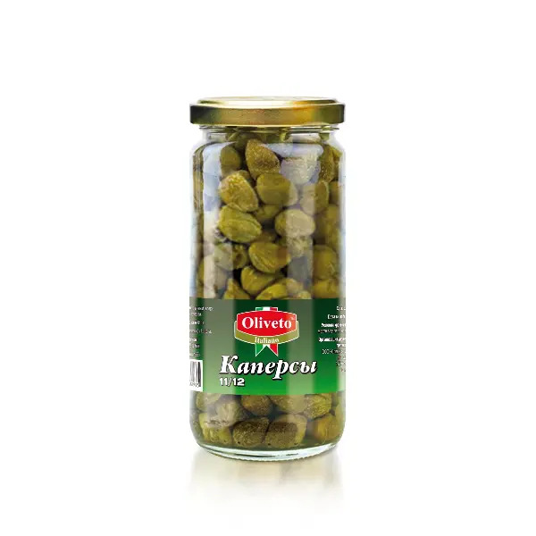 Каперсы в уксусе Oliveto с черенками 580мл/550гр/320гр 12шт/кор купить в Донецке - Сушиман