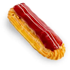 Эклер вишневый Macaronshop 50гр, 10шт/упак, 4упак/кор купить в Донецке - Сушиман