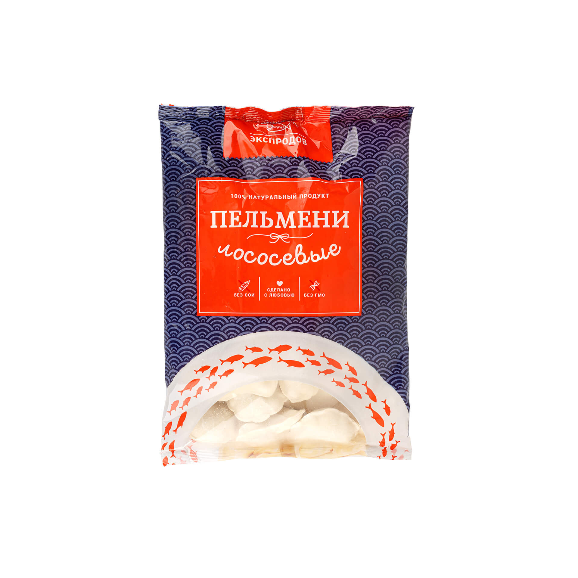 Пельмени рыбные «Лососевые» 500гр. 8шт/кор ЭКСПРОД купить в Донецке - Сушиман