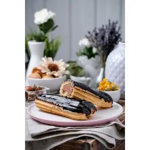 Эклер шоколадный Кокосовый рай Macaronshop 50гр, 10шт/упак, 4упак/кор купить в Донецке - Сушиман