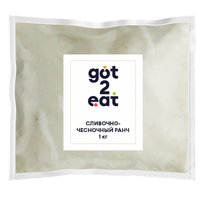 Соус Ранч сливочно-чесночный Got2eat Resfood 1кг пакет, 4шт/кор, Россия купить в Донецке - Сушиман