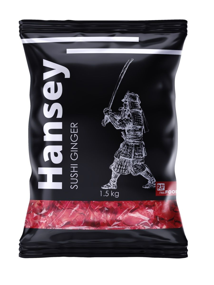 Имбирь маринованный розовый Hansey 1,4кг, вес сухого вещ-ва 1кг, 10шт/кор, Китай купить в Донецке - Сушиман