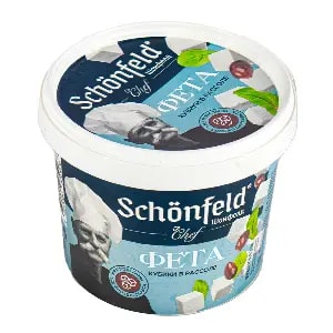 Сыр Фета в рассоле 45% Schonfeld 350гр./150гр. 6шт/кор купить в Донецке - Сушиман