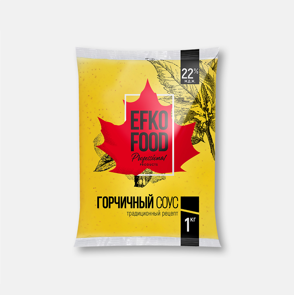 Соус горчичный Efko Food 1кг. 10шт/кор купить в Донецке - Сушиман