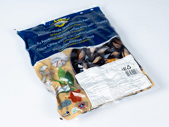 Мидии, в/м, 40/60, В створках, 1 кг 5 кг/короб, ST ANDREWS SMOKY DELICACIES S A, Чили купить в Донецке - Сушиман