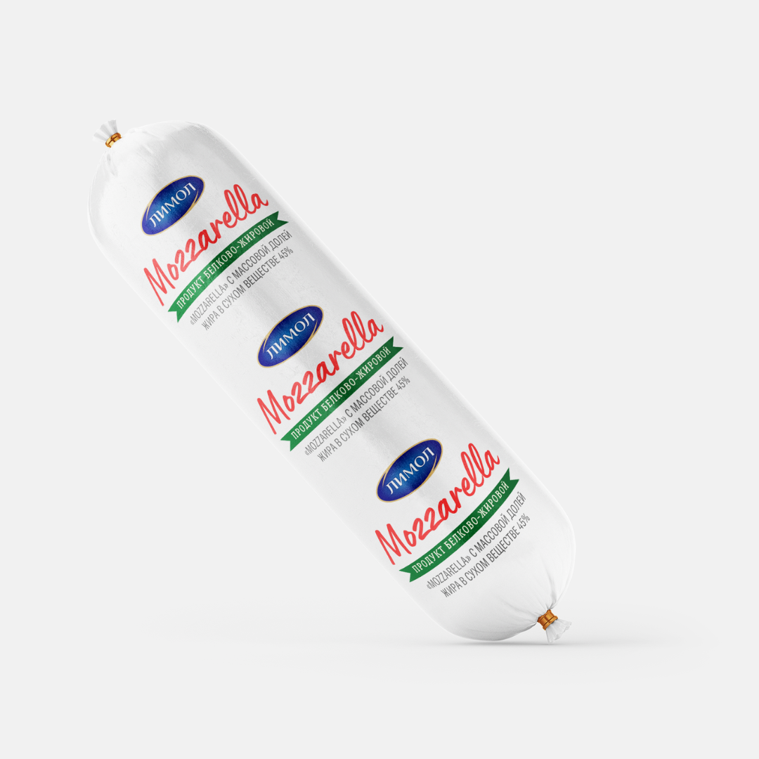 Моцарелла белково-жировой продукт » mozzarella for pizza originall» м.д.ж 45% Липецкий МСЗ 1050 купить в Донецке - Сушиман