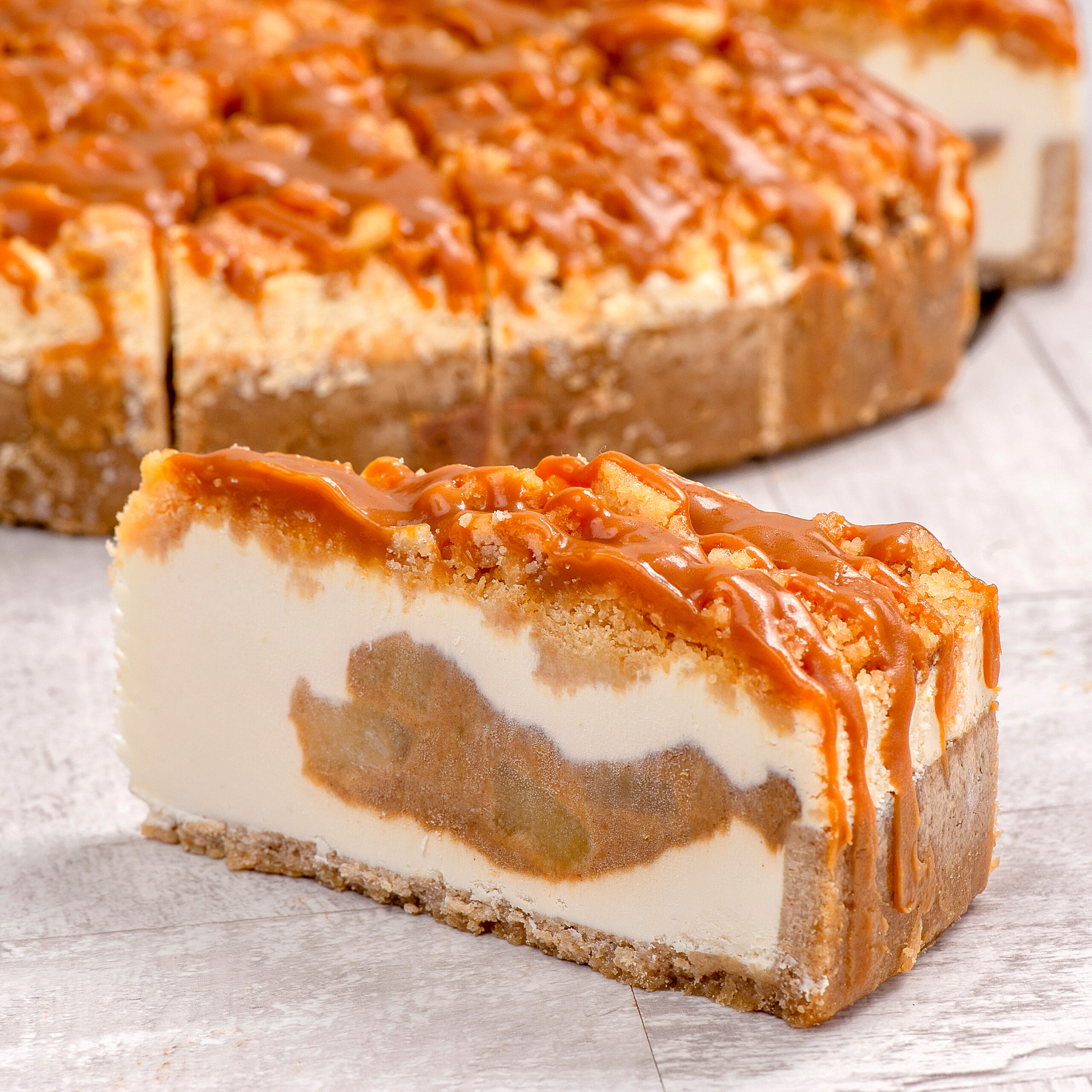 Чизкейк Яблочно-карамельный 2,560 кг 16 порций (4) ДФ 388 купить в Донецке - Сушиман