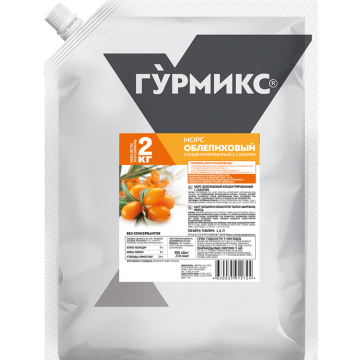 Морс облепиховый концентрированный Гурмикс 2кг*3шт/кор 10415729 купить в Донецке - Сушиман