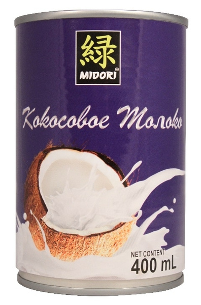 Молоко кокосовое 18% Мидори 400мл ж/б, 12шт/кор купить в Донецке - Сушиман