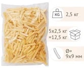Картофель фри 9*9мм Best Fries 2,5кг, 4шт/кор купить в Донецке - Сушиман