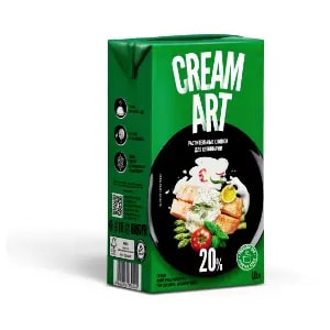 Крем на растительных маслах ультрапастеризованный 20% Creamart 1л, 12шт/кор купить в Донецке - Сушиман