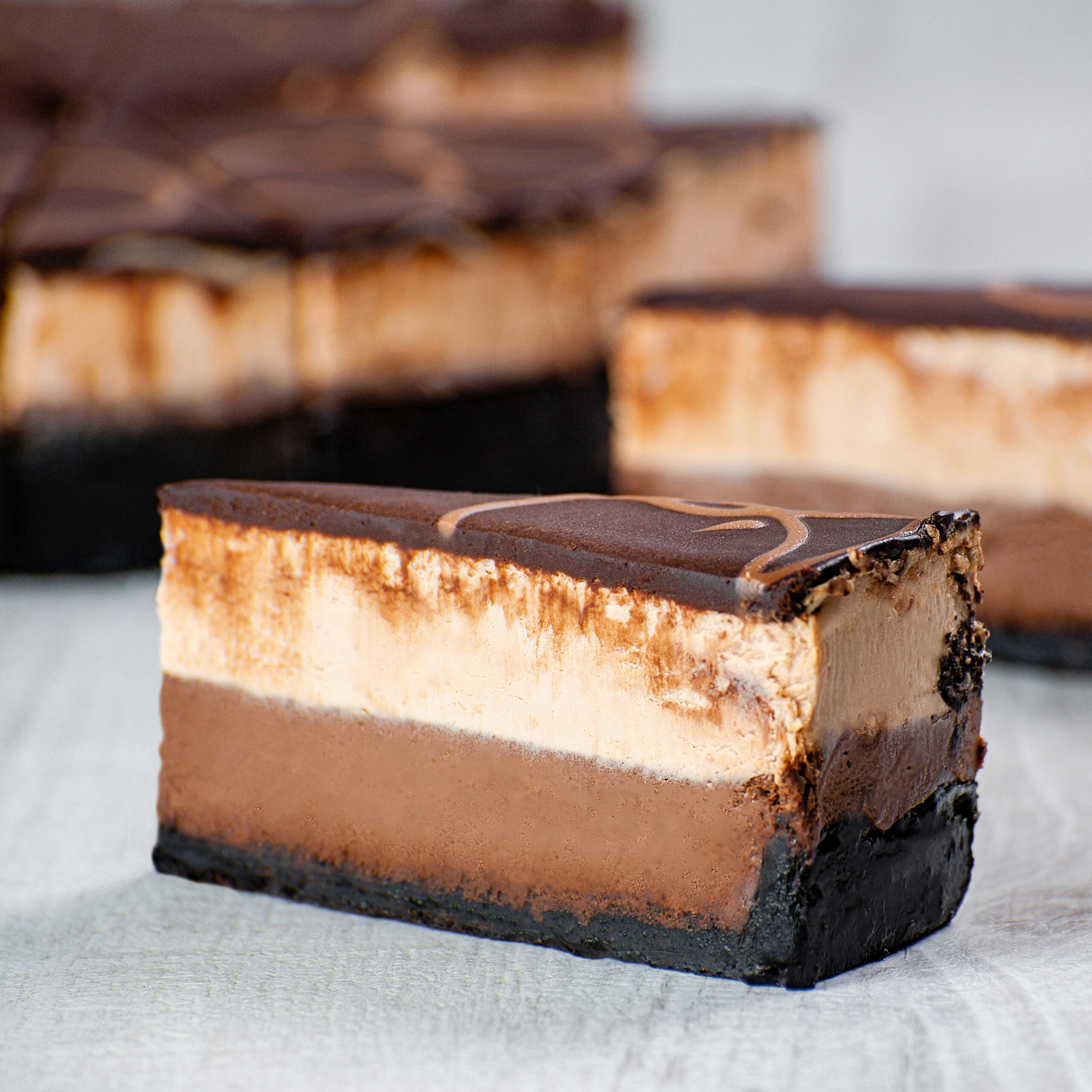 Чизкейк Три шоколада (Black Jack) 2880 г/16 порций 4шт/кор 485 купить в Донецке - Сушиман