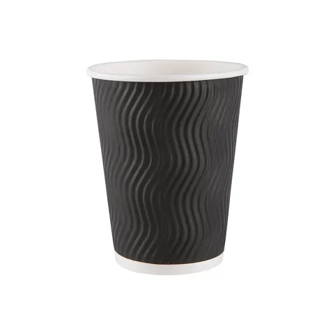Стакан бумажный AVIORA 0,300л диам 90мм ГН Черная волна 3-х слойн. 25шт/упак 20уп/кор 411-502 купить в Донецке - Сушиман