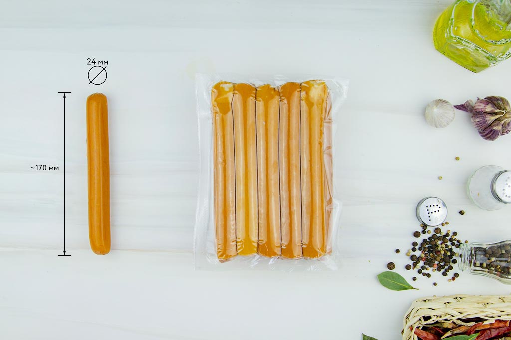 Сосиски Чикен-спайси зам в/у (10 шт. х 75 гр. шт.) *12 упак/кор 1207 купить в Донецке - Сушиман