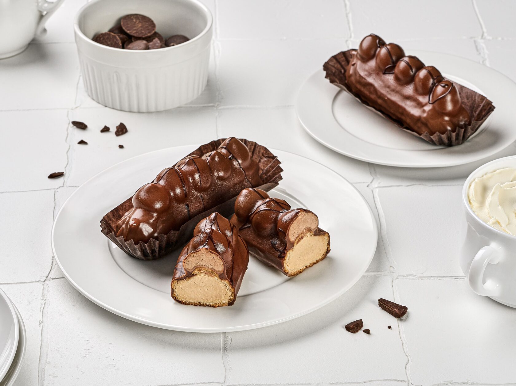 Эклер карамельный Десертные Истории 70гр, 5шт/упак, 6упак/кор купить в Донецке - Сушиман