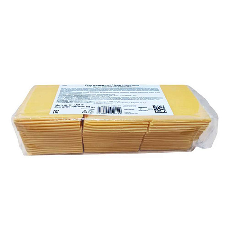 Сыр плавленый ломтики Чеддер 45% 1,328кг/упак (108 ломтиков) ПиР-ПАК Россия купить в Донецке - Сушиман