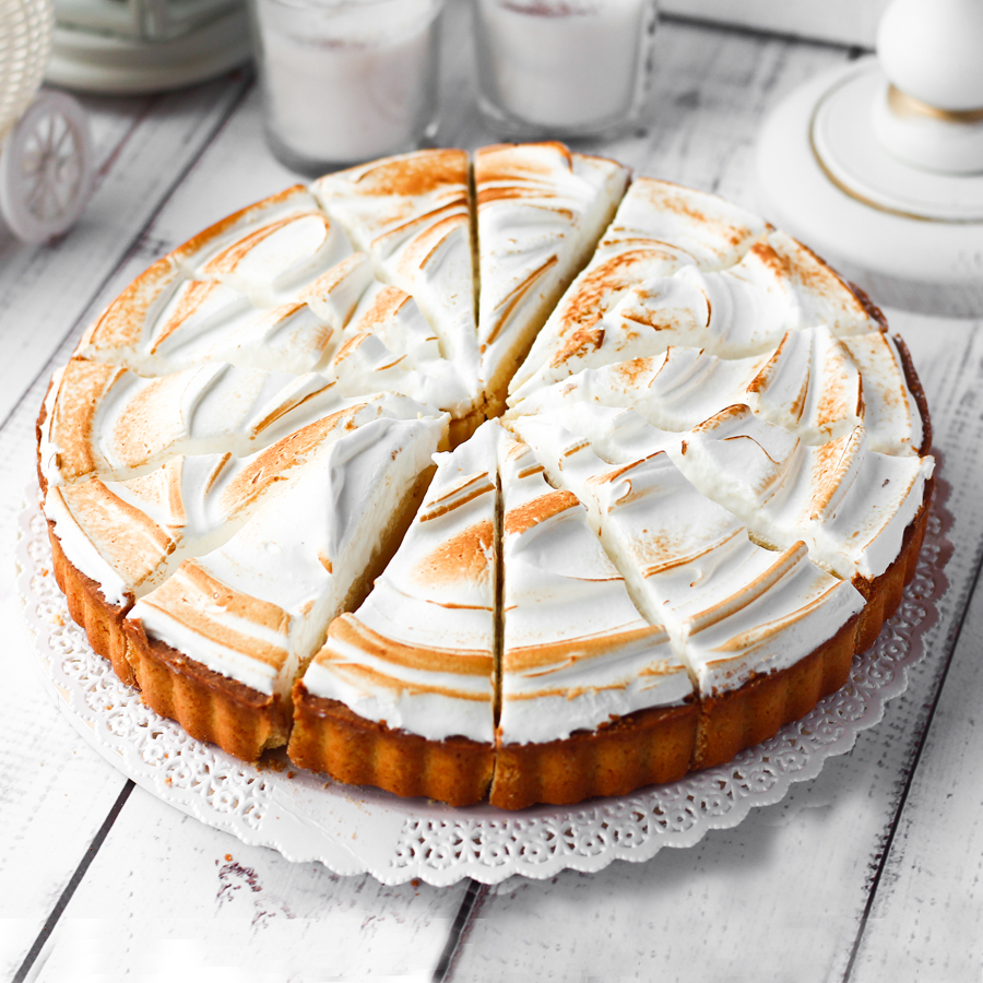 Торт Лимонный с меренгой 1300 гр (14 порций) ДФ 1007 купить в Донецке - Сушиман