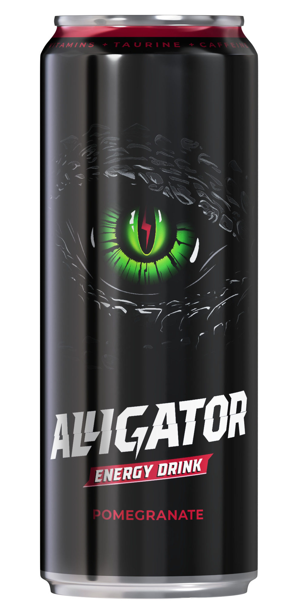 Напиток б/а тонизирующий (энергетический) газированный «Аллигатор Гранат» 0,45л, Баринофф 9791 купить в Донецке - Сушиман