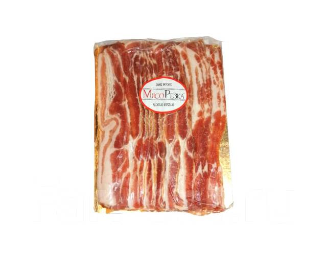 Бекон нарезка в/к грудинка свиная Премиум зам. МясоРезка 500гр, 26шт/кор П21В купить в Донецке - Сушиман
