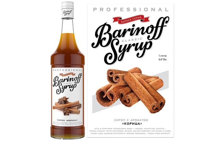 Сироп Корица Баринофф 1л стекло, 6шт/кор 9147 купить в Донецке - Сушиман