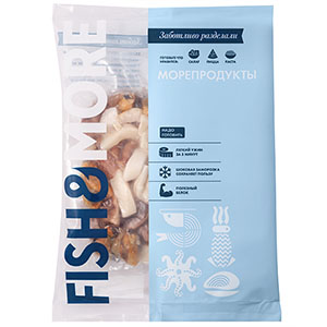 Морской коктейль 5 ингр. глазурь 8% Zhoushan Longxin Fisheries Co.Ltd 3300/02098 1кг, 1кг/кор 1894 купить в Донецке - Сушиман