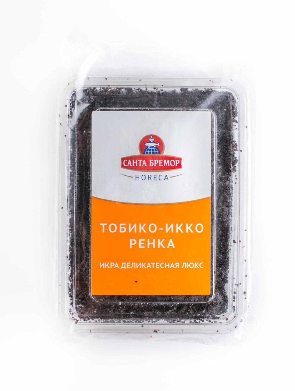 Икра Тобико Икко-Ренка Люкс черная Санта Бремор 500гр, 6шт/кор купить в Донецке - Сушиман