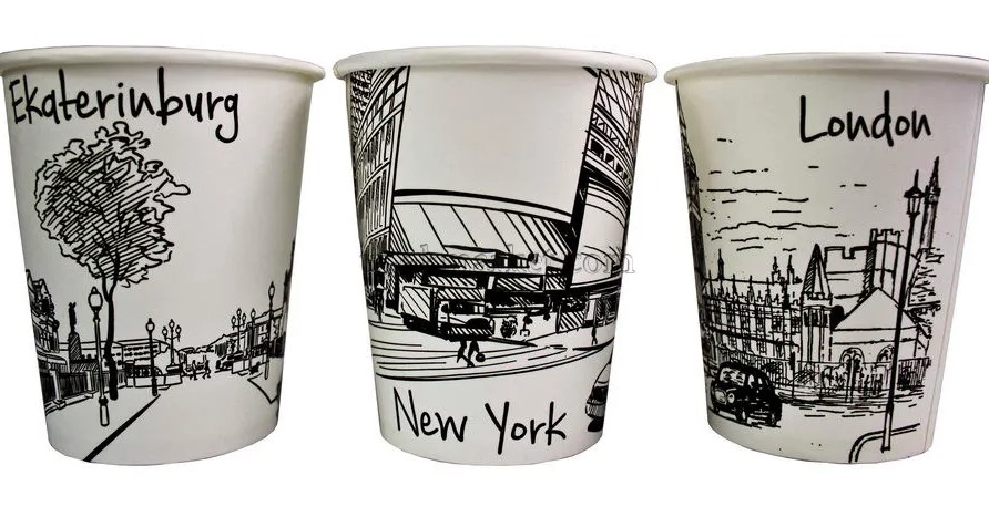 Стакан бумажный Виридо 0,250л диам 80мм ГН Города 50шт/уп 20уп/кор купить в Донецке - Сушиман