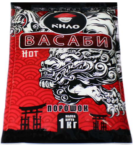 Васаби порошок NHAO Hot красный пакет 1кг, 10шт/кор купить в Донецке - Сушиман