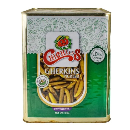 Огурцы корнишоны маринованные ChiChiLas 16кг ж/б купить в Донецке - Сушиман