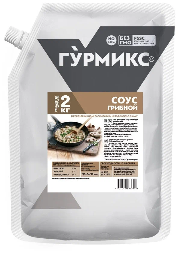 Соус Грибной Гурмикс, 2 кг 3шт/кор 10415066 купить в Донецке - Сушиман