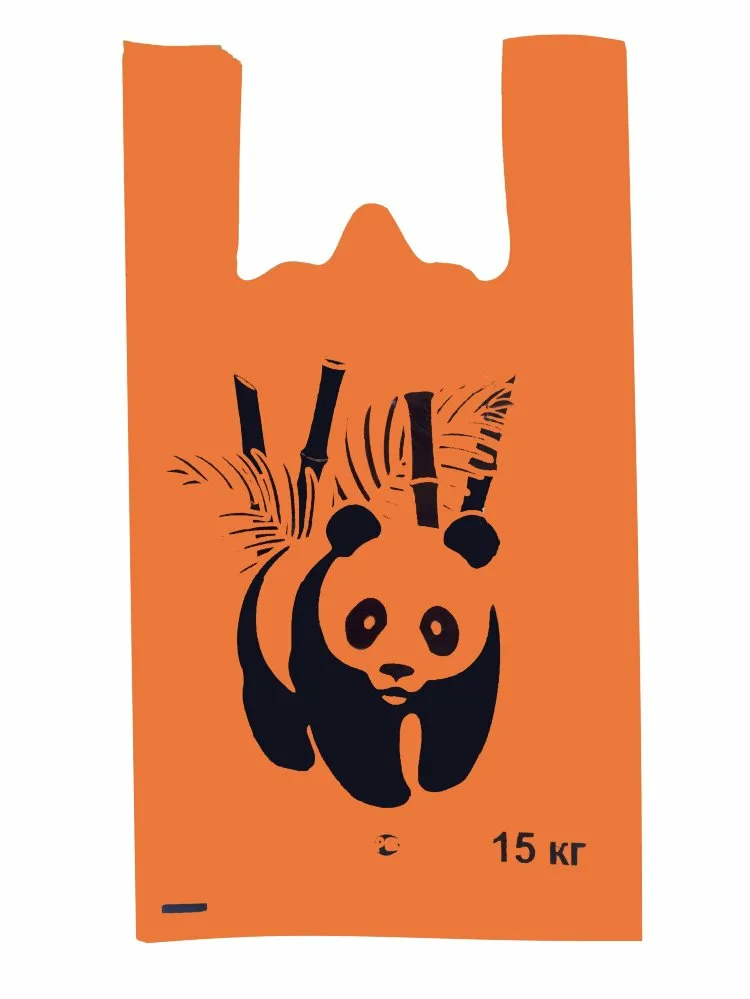 Пакет Майка ЮПП 27х49 5,0гр ПАНДА оранжевая ПРЕМИУМ (3000шт)50шт/упак купить в Донецке - Сушиман