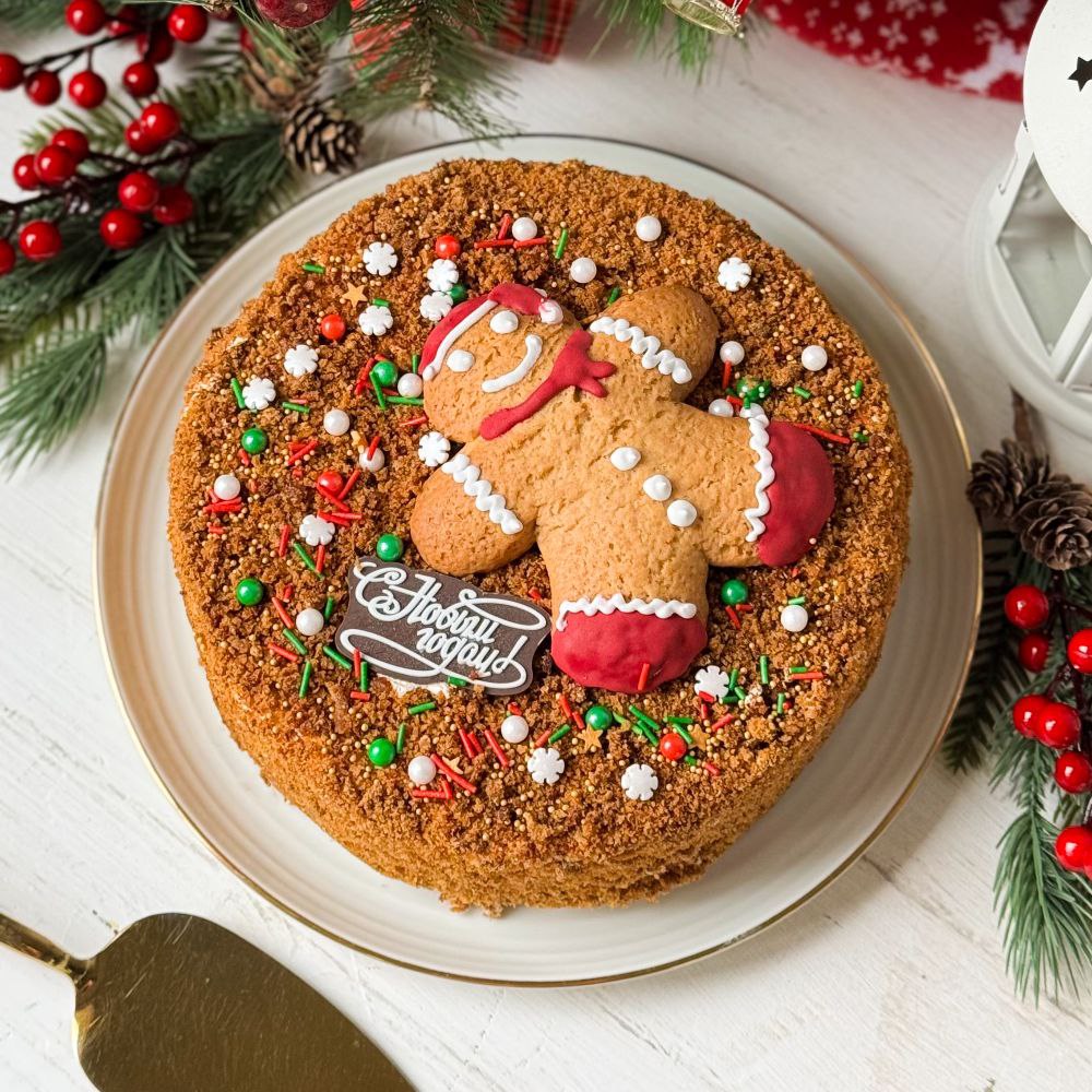 Торт Медовик 1050гр (не нарезан) 6 шт/кор ДФ-844 купить в Донецке - Сушиман