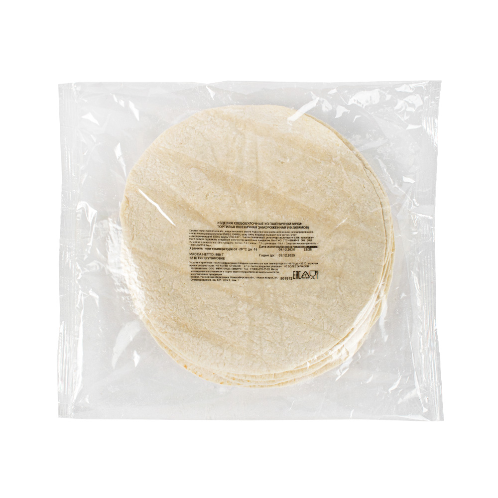 Тортилья длит.хран. пшеничная d10 дюймов Mission Professional 810гр/12шт/уп, 10уп/кор купить в Донецке - Сушиман