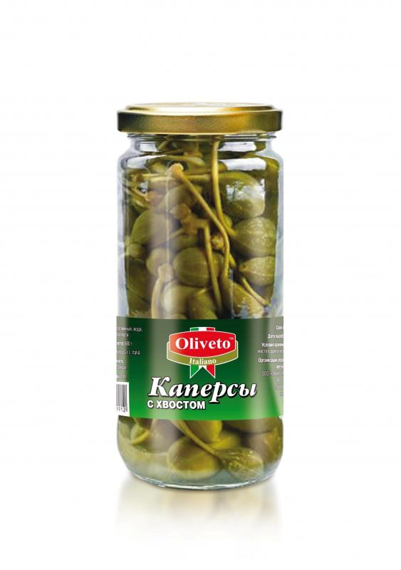 Каперсы в уксусе Oliveto 580мл/550гр/280гр 12шт/кор купить в Донецке - Сушиман
