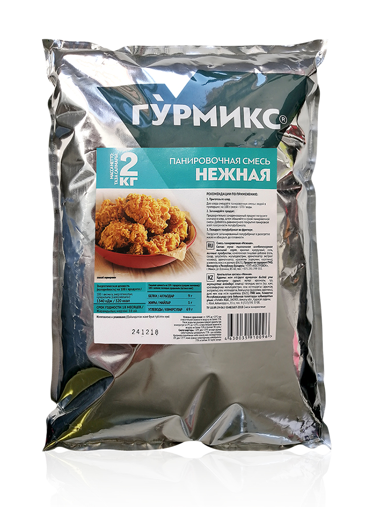 Панировочная смесь Нежная, Гурмикс 2кг*3 шт/кор 10416456 купить в Донецке - Сушиман