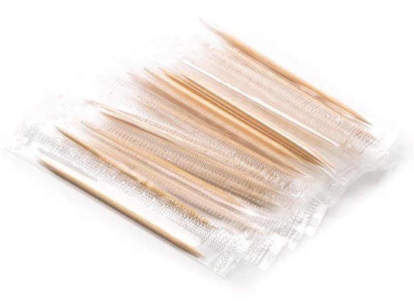 Зубочистки ЭКОНОМ бамбук в индивидуальной п/п упаковке 1000шт/уп 50уп/кор.440-405 купить в Донецке - Сушиман