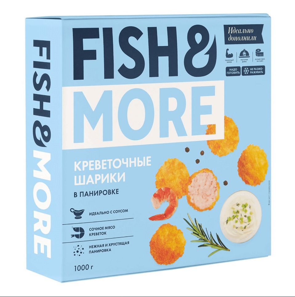 *Креветка ваннамей с/м очищ. шарики в кокос. панировке Fish&More 21/25MINH 734 1кг,6кг/кор купить в Донецке - Сушиман