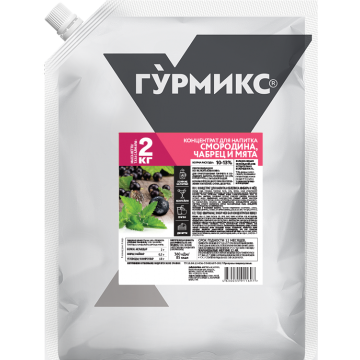 Концентрат для напитка «Смородина, чабрец и мята», Гурмикс, 2 кг*3 шт/кор 10415799 купить в Донецке - Сушиман