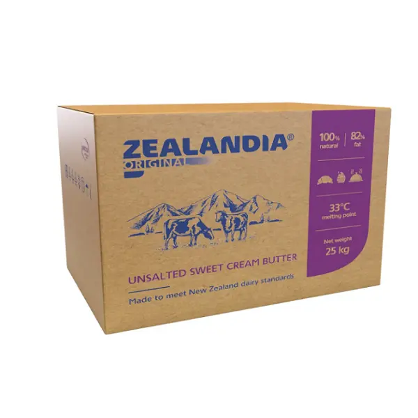Масло сливочное несоленое 82% Original Zealandia монолит 25кг купить в Донецке - Сушиман
