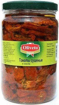 Томаты вяленые в масле Oliveto 1700мл/1500гр/750гр, 6шт/кор купить в Донецке - Сушиман